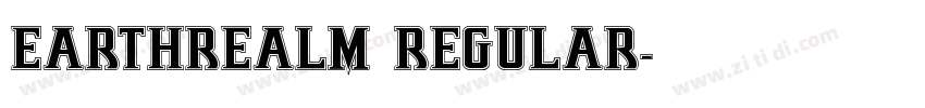 Earthrealm Regular字体转换